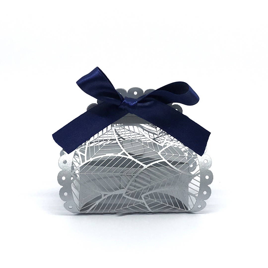 Immagine prodotto: Scatoline taglio laser Modello Fbox1-3 in cartoncino metal argento