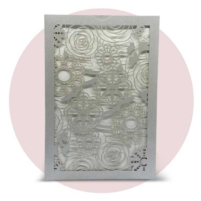 Immagine prodotto: Partecipazione di nozze modello 'laser' cod. LASERF2018