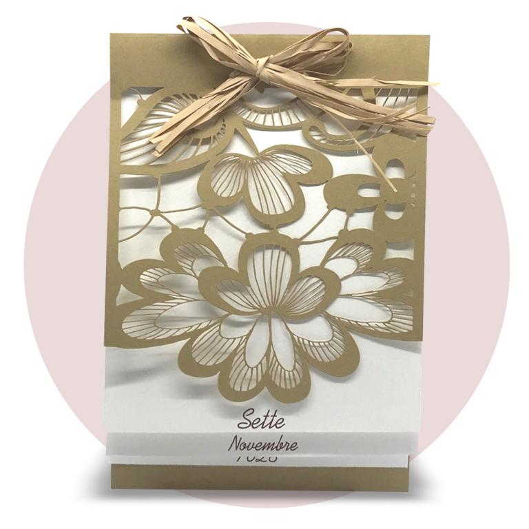 Immagine prodotto: Partecipazione di nozze modello 'laser' cod. LASERF2020