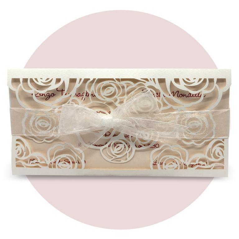 Immagine prodotto: Partecipazione di nozze modello 'laser' cod. LASERF2022