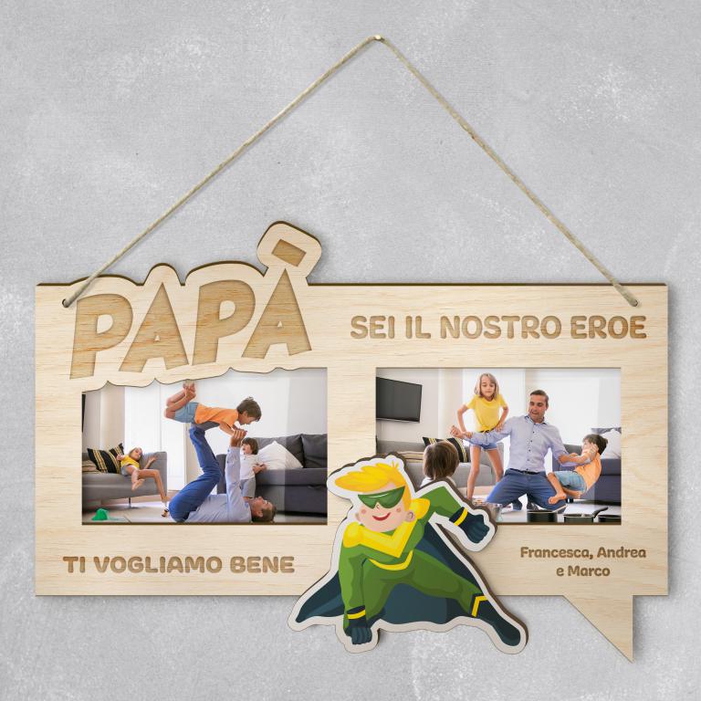 Immagine prodotto: Portafoto da muro in legno per la festa del papà cod FPHOTOFRAMEDAD4