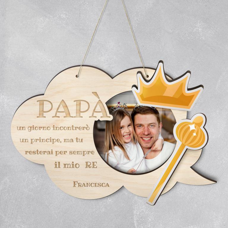 Immagine prodotto: Portafoto da muro in legno per la festa del papà cod FPHOTOFRAMEDAD7