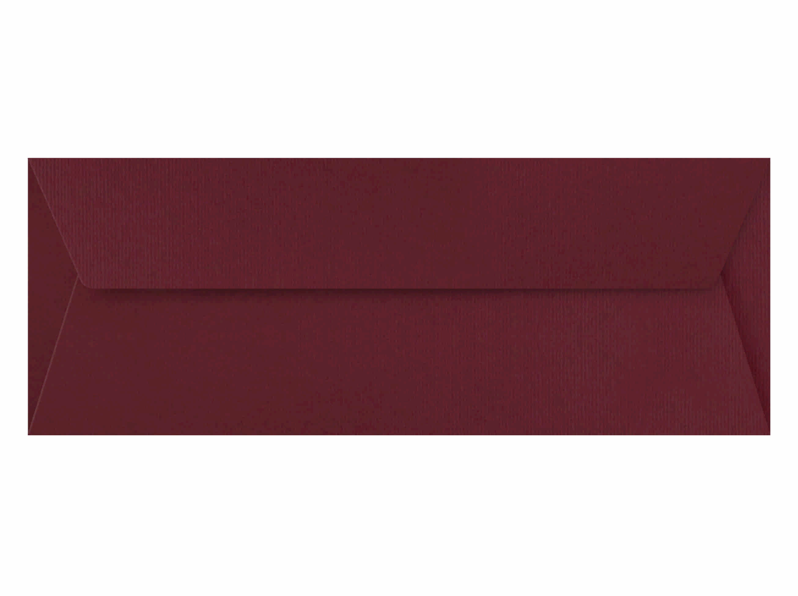 Immagine prodotto: Buste Partecipazioni Nozze fustellate colorate Bordeaux Rettangolare cm 7,5x20,5