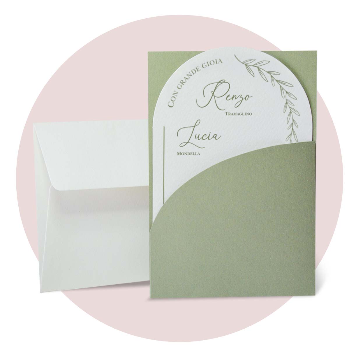 Immagine prodotto: Partecipazione Matrimonio Modello F1756 linea nozze Love is in the air
